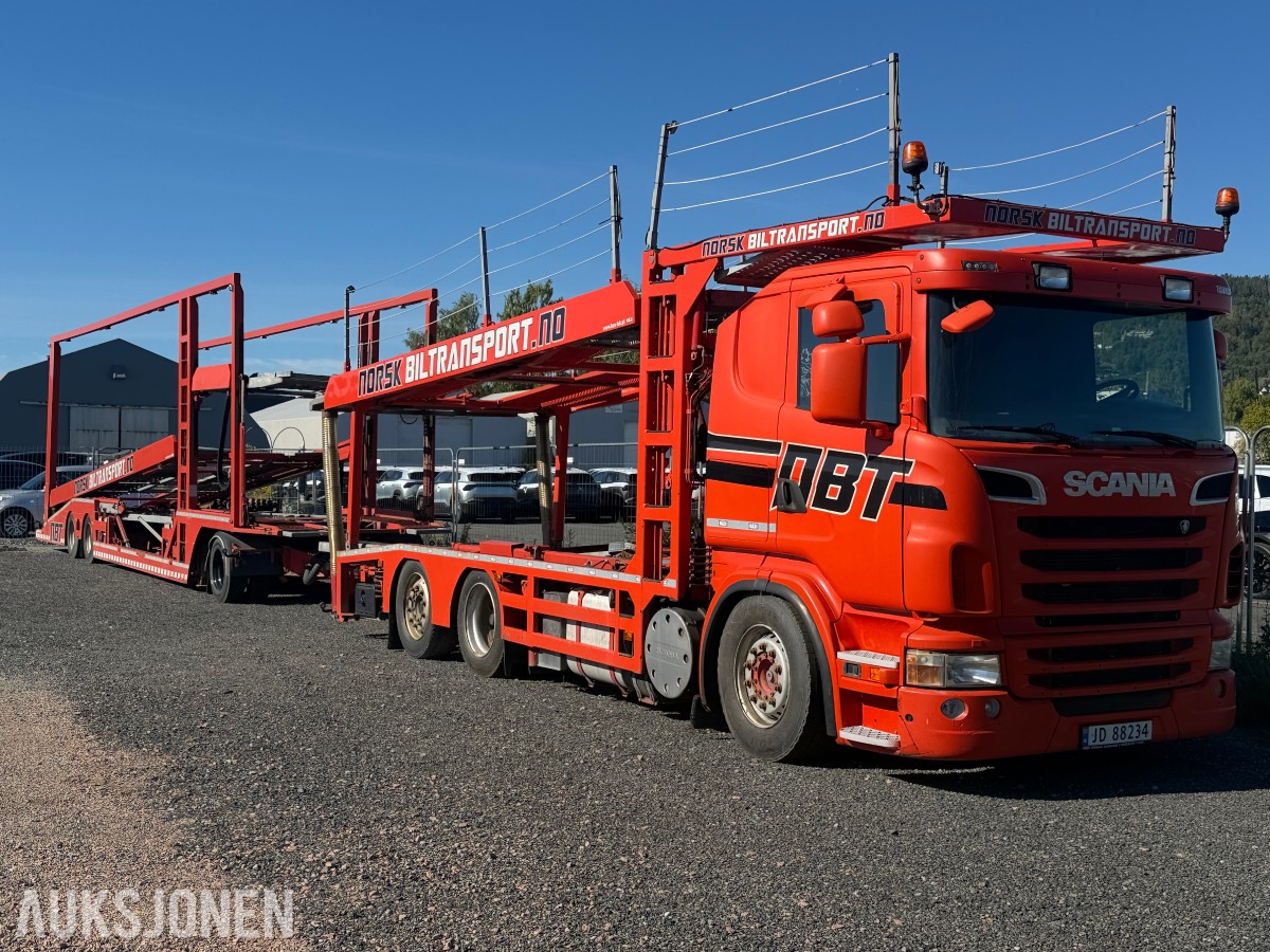 2011 Scania R500 bilfrakter med henger