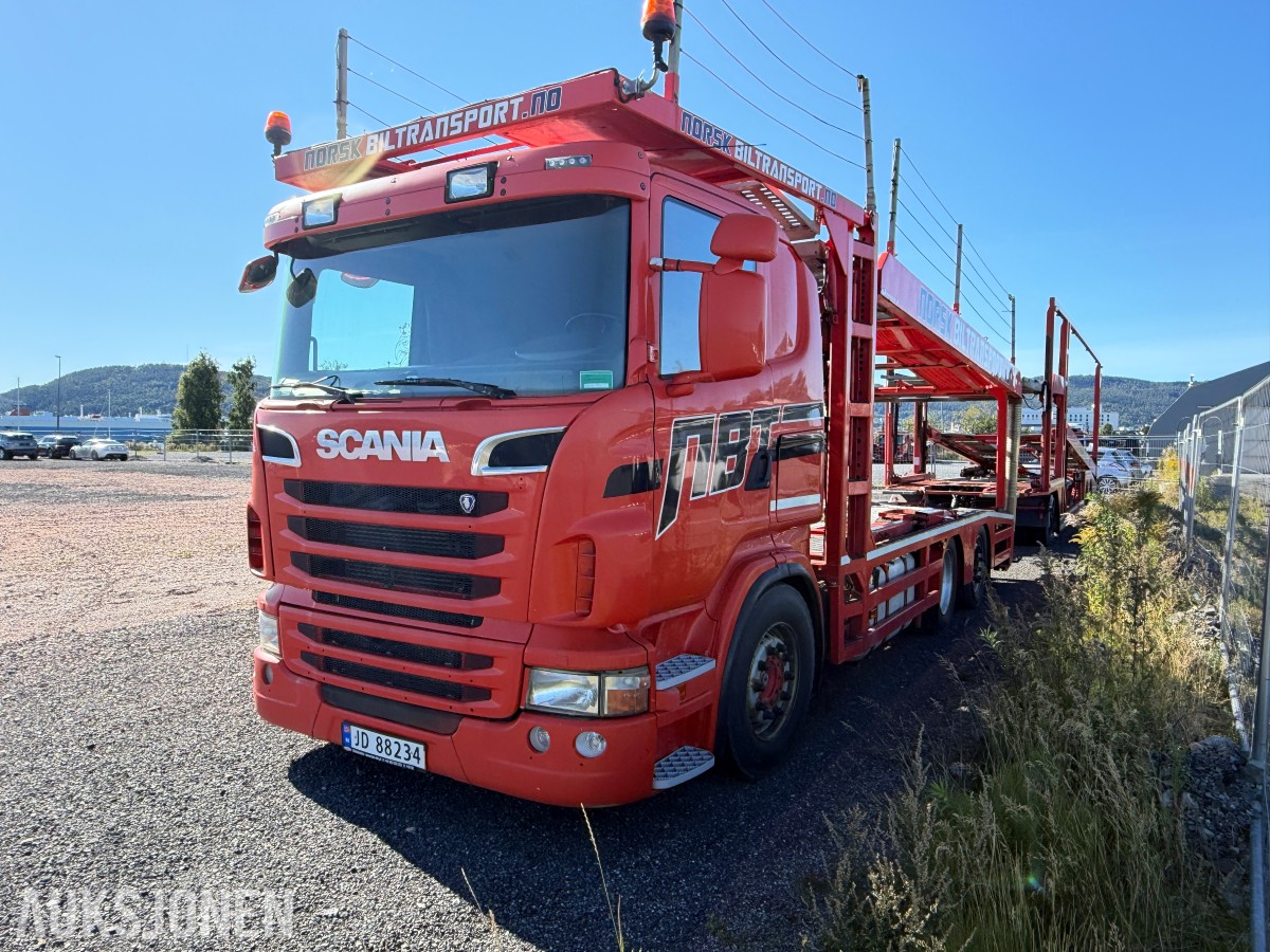 2011 Scania R500 bilfrakter med henger