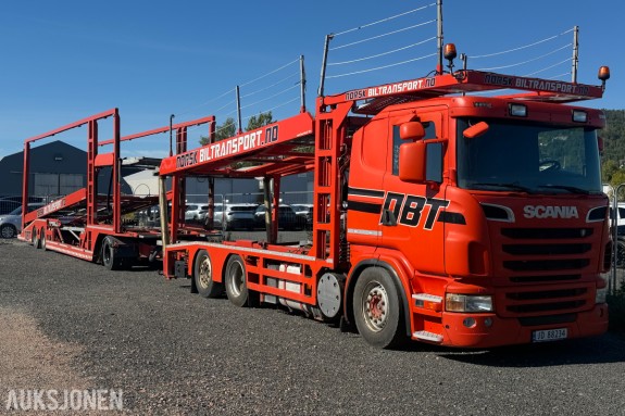 2011 Scania R500 bilfrakter med henger