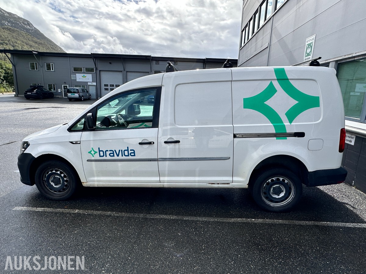 2017 Volkswagen Caddy Maxi 2,0 TDI 122hk 4Motion Repobjekt, WEBASTO/HENGERFESTE, 120663km