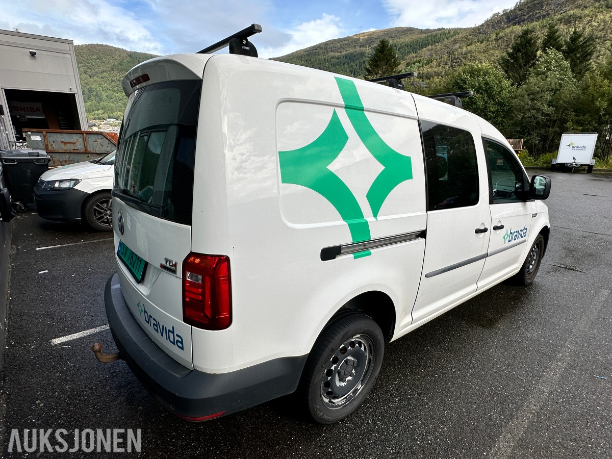 2017 Volkswagen Caddy Maxi 2,0 TDI 122hk 4Motion Repobjekt, WEBASTO/HENGERFESTE, 120663km