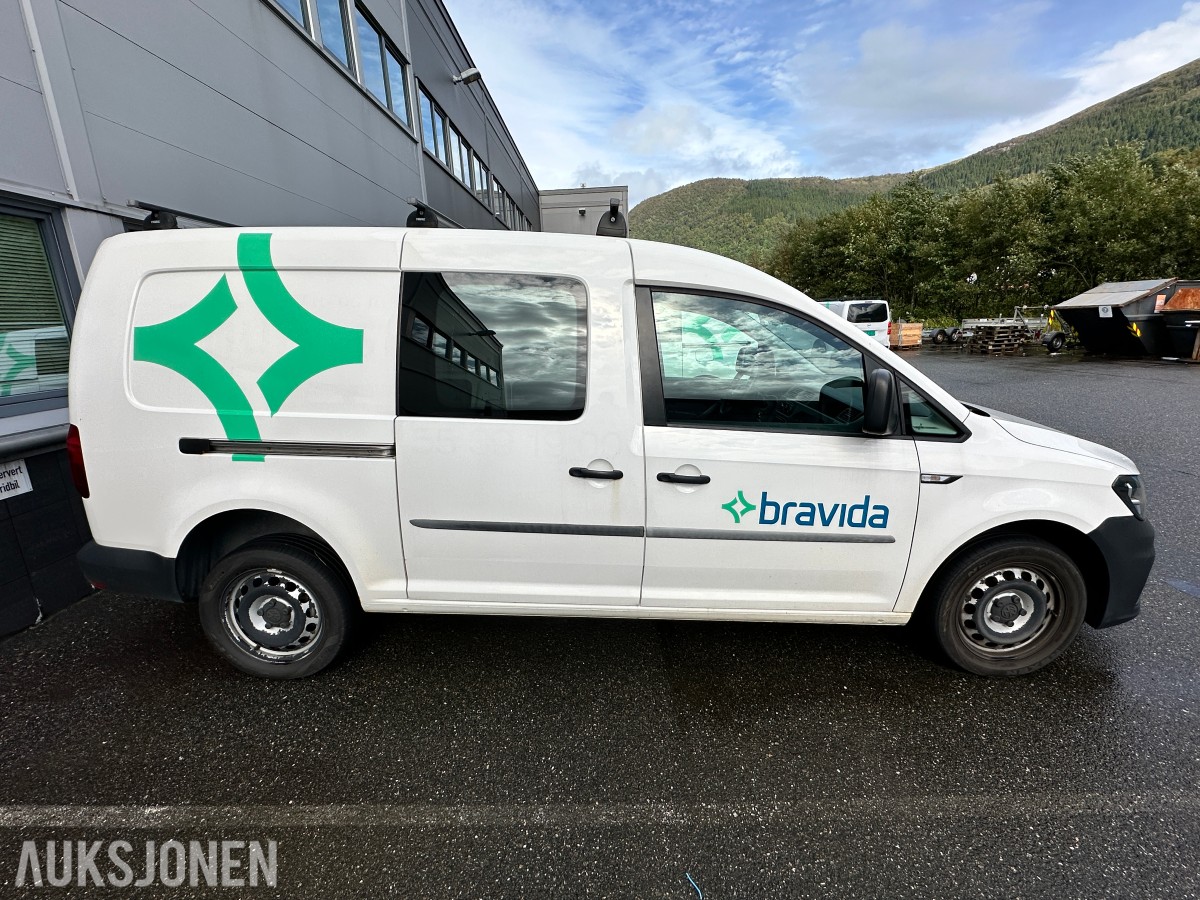 2017 Volkswagen Caddy Maxi 2,0 TDI 122hk 4Motion Repobjekt, WEBASTO/HENGERFESTE, 120663km