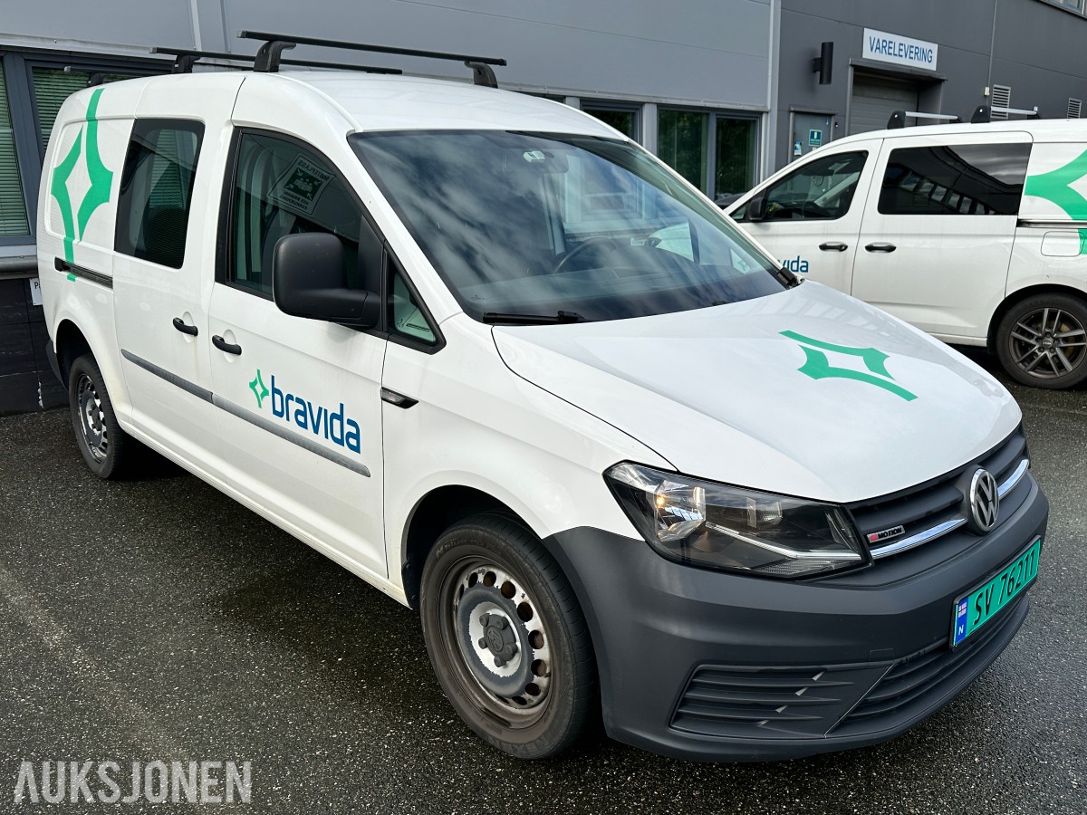2017 Volkswagen Caddy Maxi 2,0 TDI 122hk 4Motion Repobjekt, WEBASTO/HENGERFESTE, 120663km