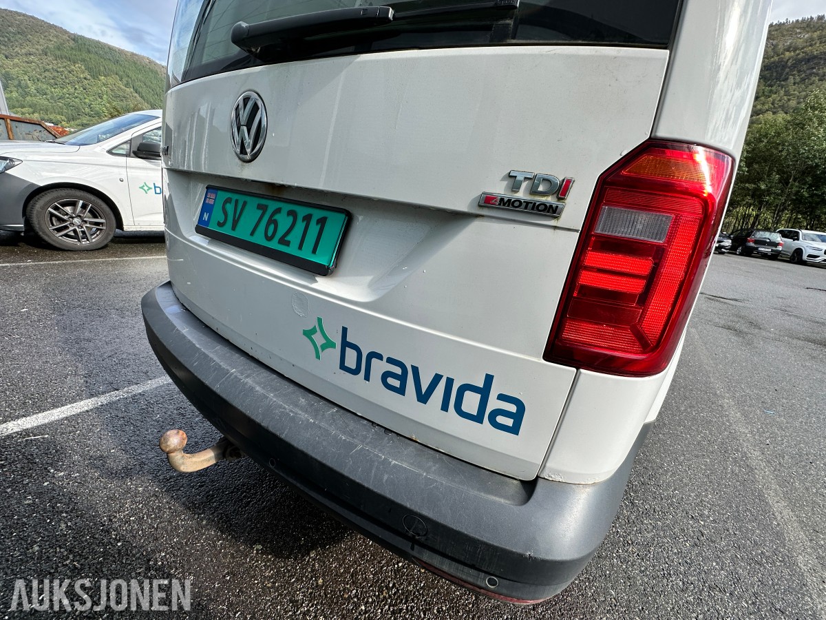 2017 Volkswagen Caddy Maxi 2,0 TDI 122hk 4Motion Repobjekt, WEBASTO/HENGERFESTE, 120663km