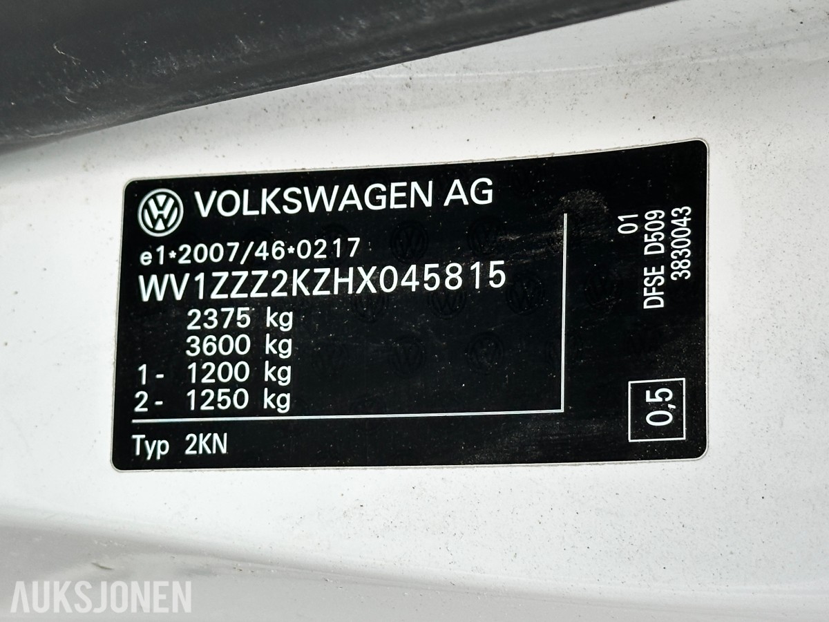 2017 Volkswagen Caddy Maxi 2,0 TDI 122hk 4Motion Repobjekt, WEBASTO/HENGERFESTE, 120663km