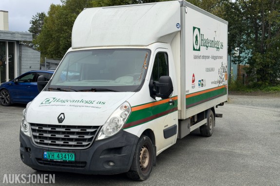 2012 RENAULT MASTER 2,3 DCI 145HK L3 KASSE BAKLØFTER
