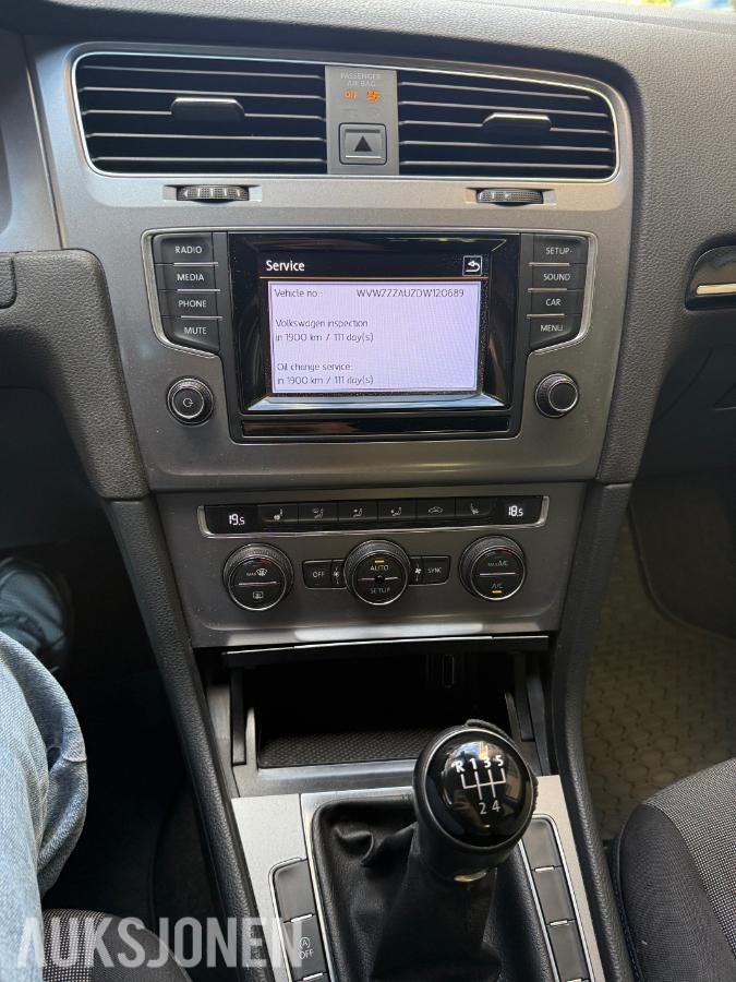 2013 Volkswagen, GOLF 1.2-86, 236222km