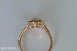 0.82CT DIAMANTRING I 14K GULL. NATURLIGE DIAMANTER! TAKSTBREV OG SERTIFIKAT!