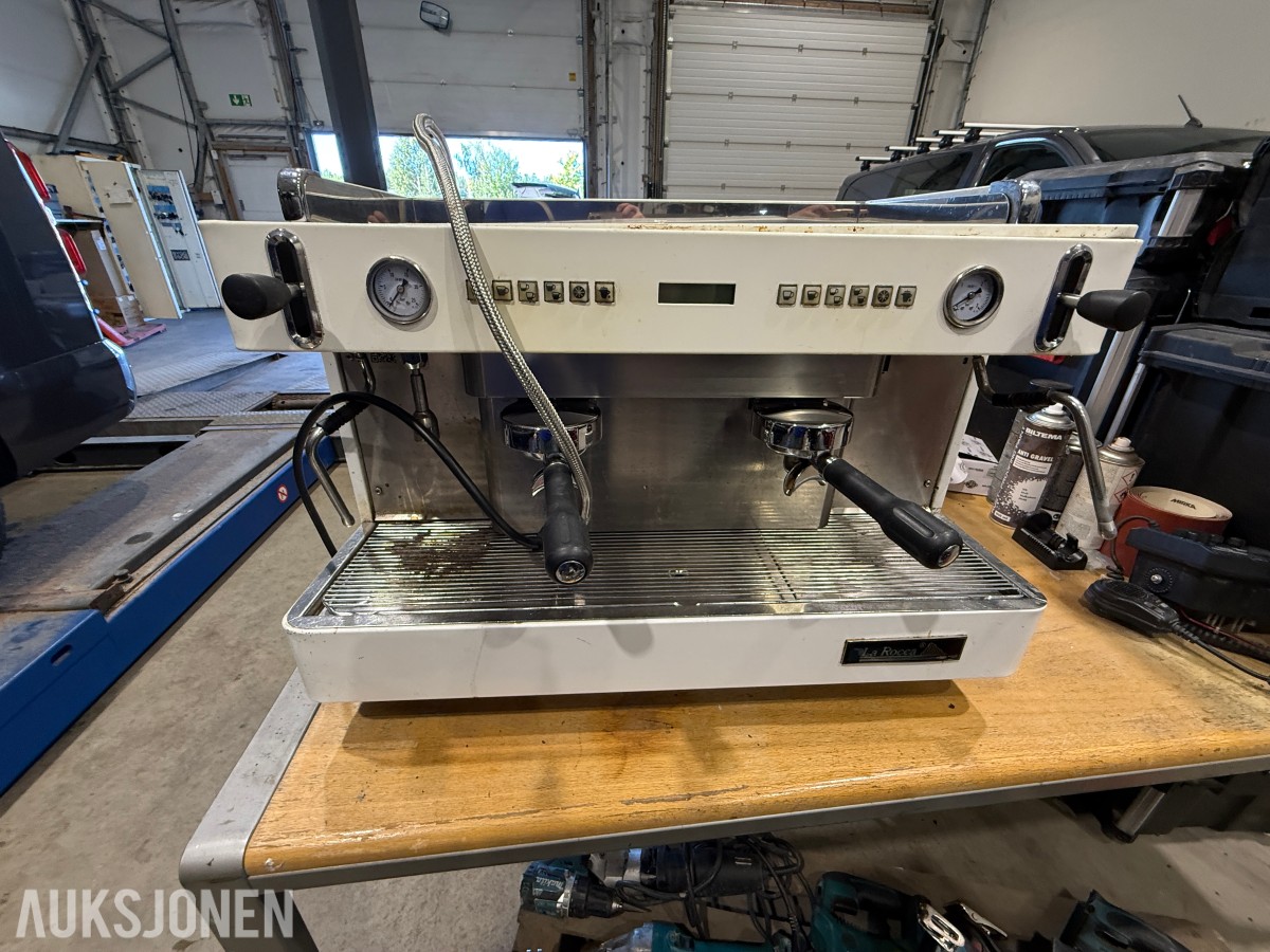 La Rocca profesjonell 2-gruppers espressomaskin / kaffemaskin