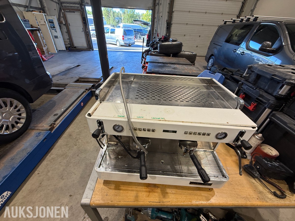 La Rocca profesjonell 2-gruppers espressomaskin / kaffemaskin