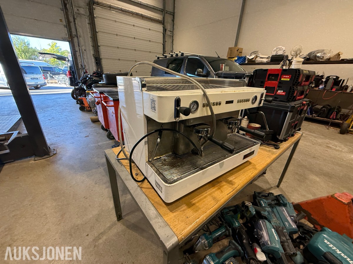 La Rocca profesjonell 2-gruppers espressomaskin / kaffemaskin