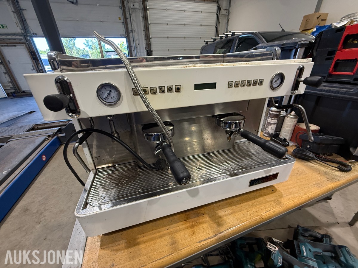 La Rocca profesjonell 2-gruppers espressomaskin / kaffemaskin