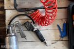 Bostitch kompressor med 2 spikerpistoler og trykkluftutstyr