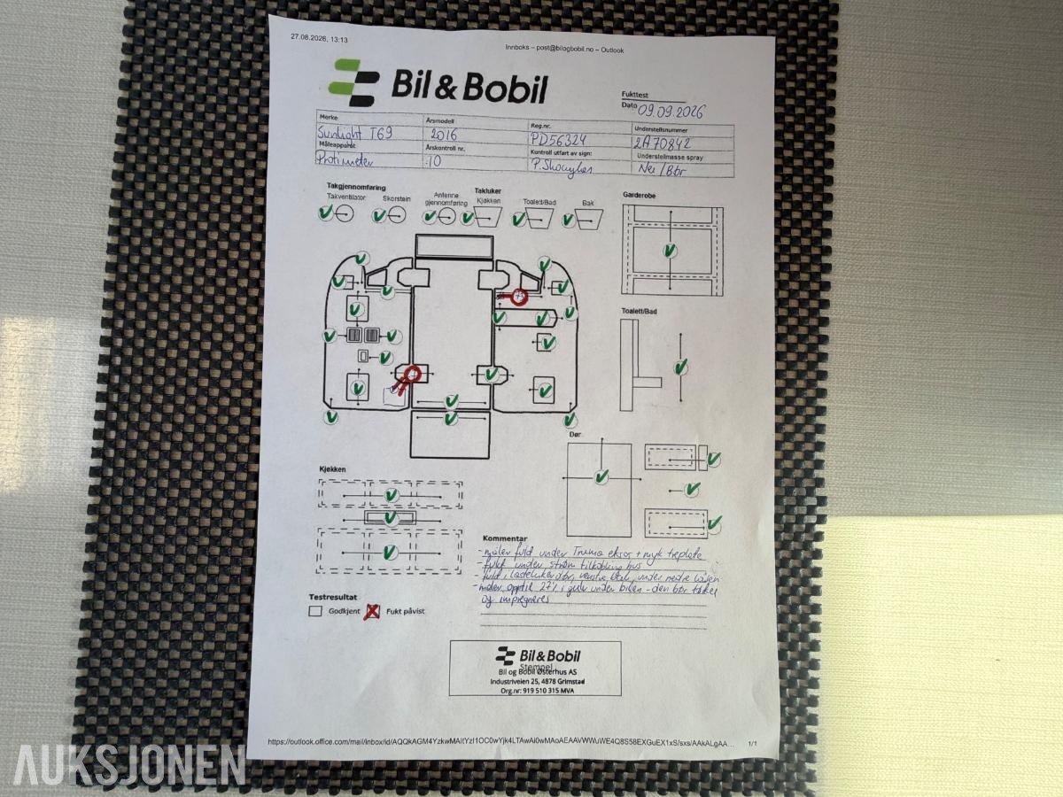 2016 Sunlight CAPRON T 69 L bobil - eu ok 07.2028