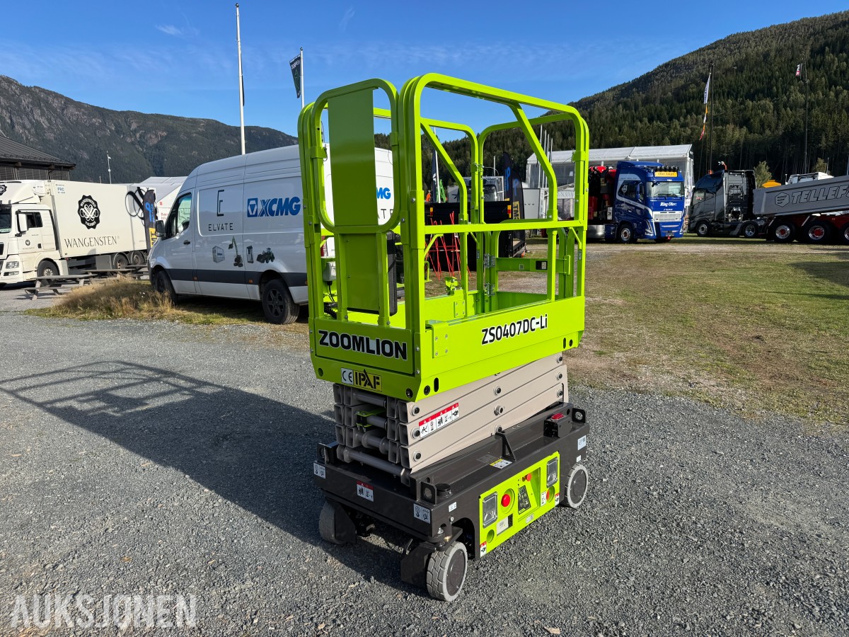 2026 Dyrskun Zoomlion ZS0407DC-Li Sakselift, Li-ion, 240 kg kapasitet