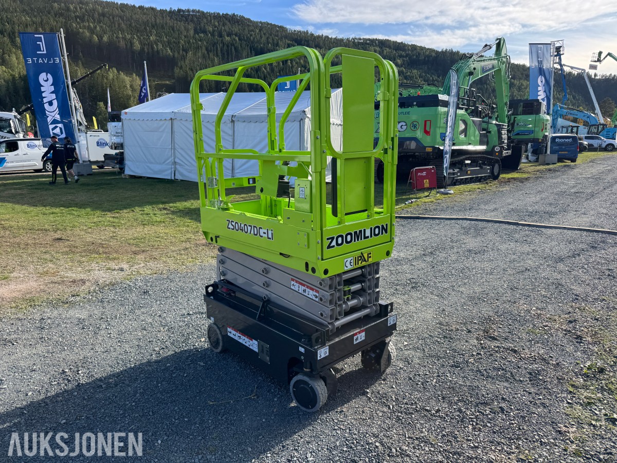 2026 Dyrskun Zoomlion ZS0407DC-Li Sakselift, Li-ion, 240 kg kapasitet