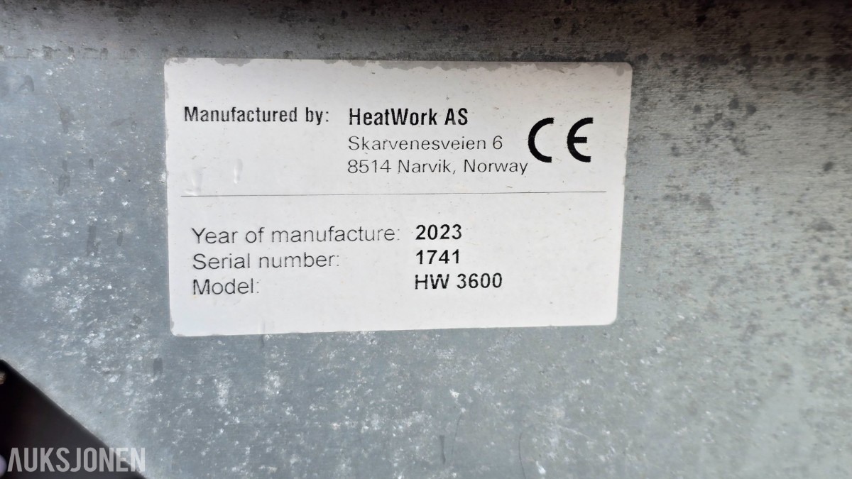 2023 Heatwork FrostHeater HW3600 – 108 kW 