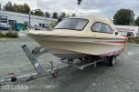 Shetland cabincruiser med Mercury 135 og Gaupen båthenger