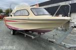 Shetland cabincruiser med Mercury 135 og Gaupen båthenger