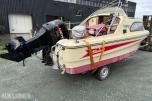 Shetland cabincruiser med Mercury 135 og Gaupen båthenger