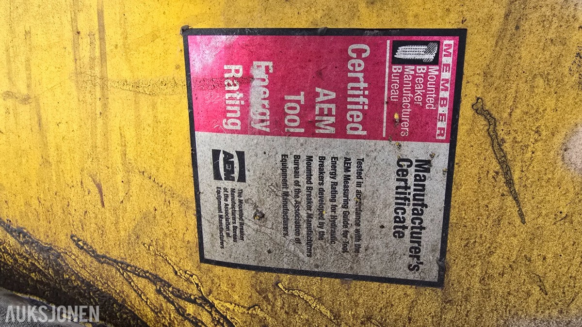 2021 Epiroc HB 4100 B Pigghammer m/KM3 Hammerplate