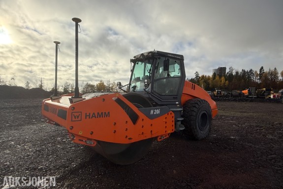 2018 Hamm H20i vibrasjonsvals med Leica dokumentasjonsutstyr – kun 223 timer