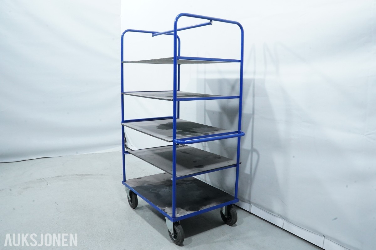 Tralle med 6 hyller - 100×71×180 cm