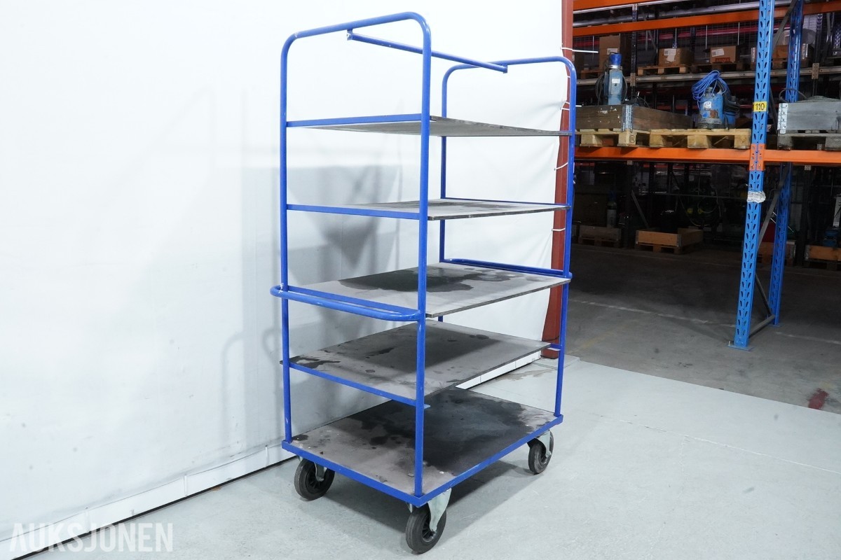 Tralle med 6 hyller - 100×71×180 cm