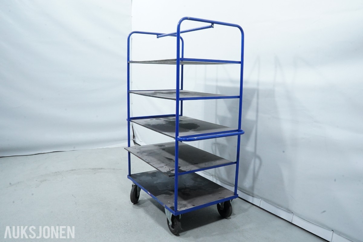 Tralle med 6 hyller - 100×71×180 cm