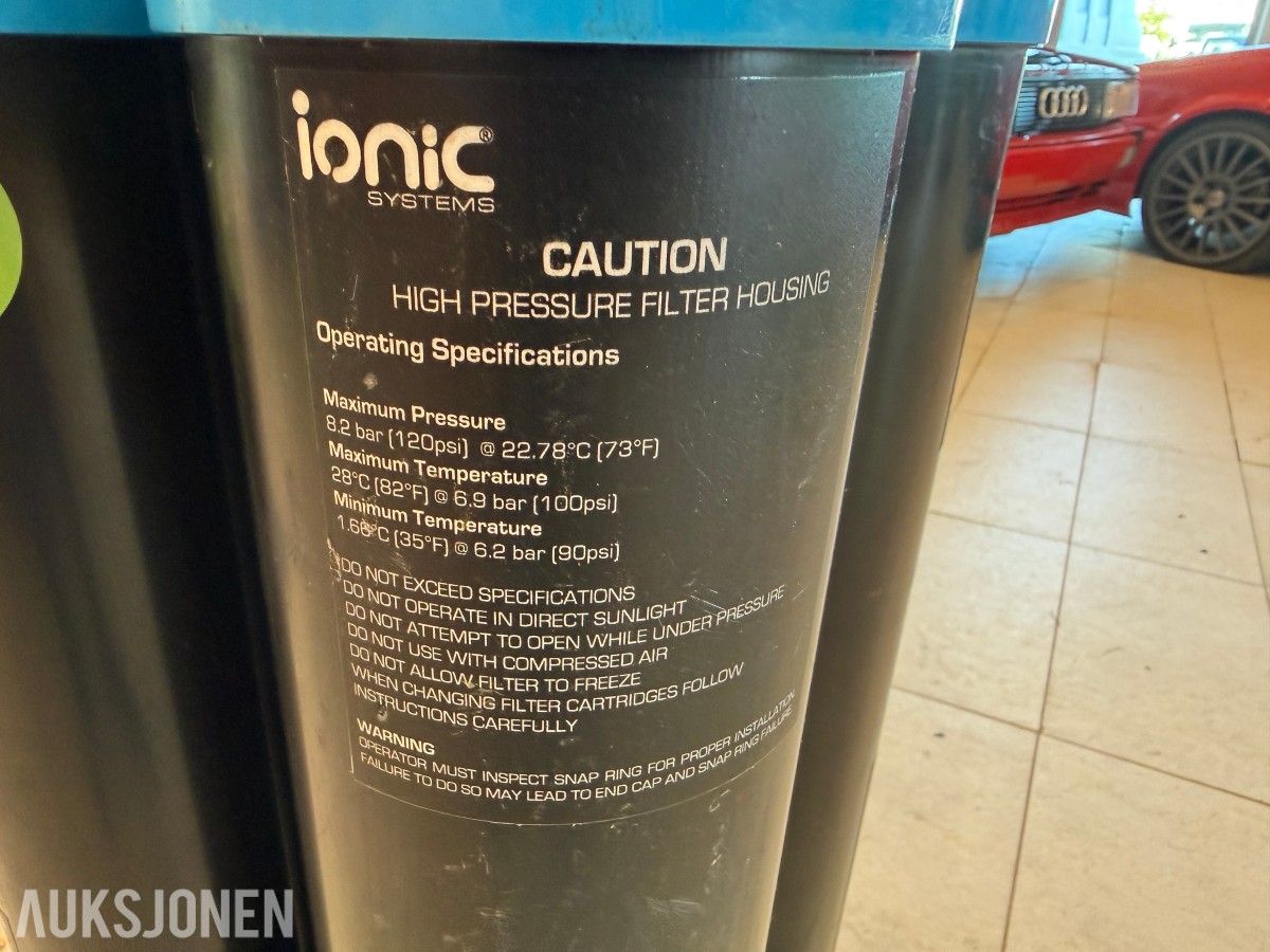 Ionic Systems vinduspyle-/vannrensesystem på tralle
