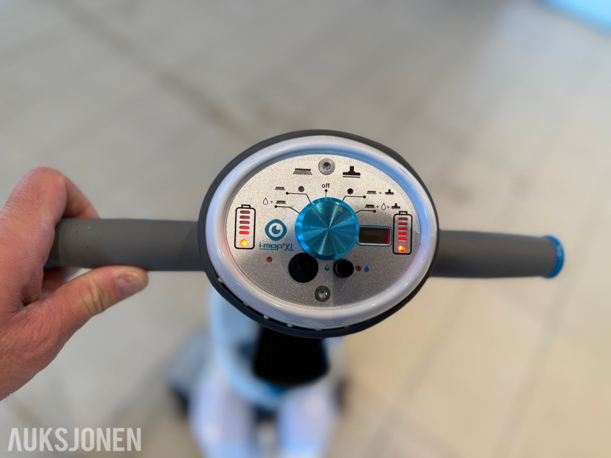 i-mop XL Plus gulvvaskemaskin m/ lader og 4 batteri