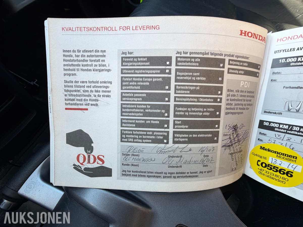 2007 Honda CR-V 2.0-150 4WD / Automat / Skinn / Ryggekamera / Servicehefte / EU-OK