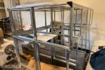 3 stk Galvanisert hyllesystem  med hyller og deler