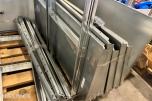 3 stk Galvanisert hyllesystem  med hyller og deler