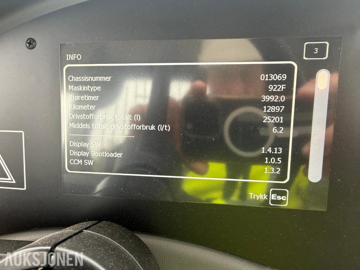 2018 Hydrema 922F dumper - servicehistorikk - årskontrollert og godkjent - ny hytte - 3992timer