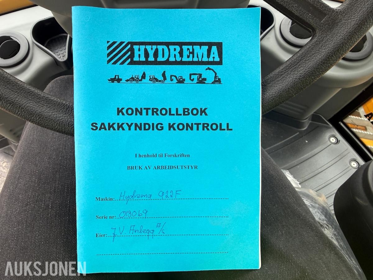 2018 Hydrema 922F dumper - servicehistorikk - årskontrollert og godkjent - ny hytte - 3992timer