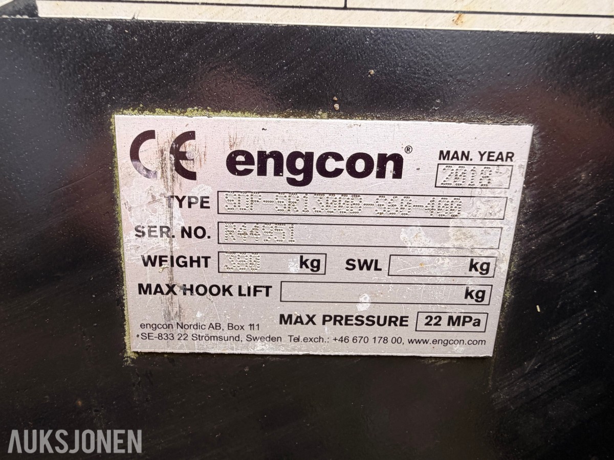 2018 Engcon Engcon feievals til gravemaskin
