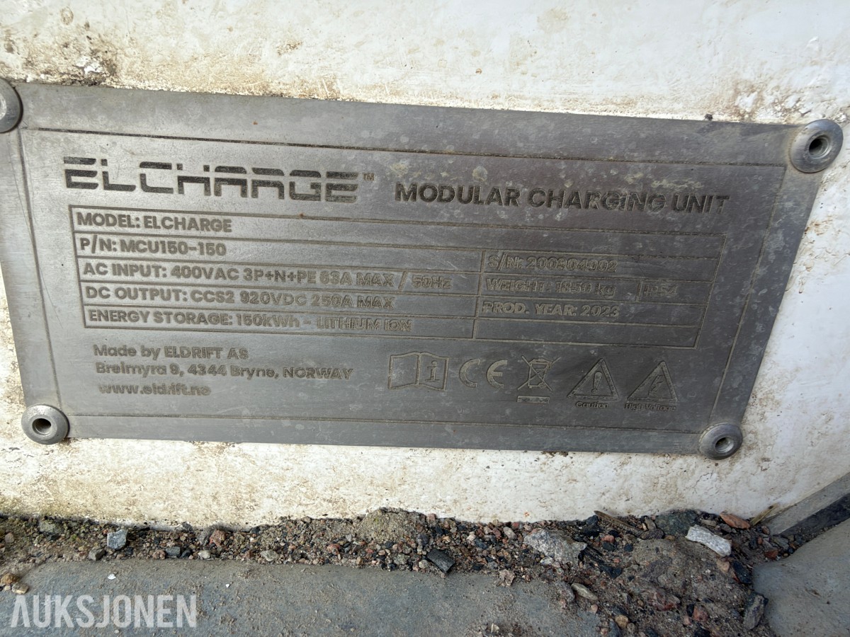 ELCHARGE Modular Charging Unit - 150kWh hurtiglader