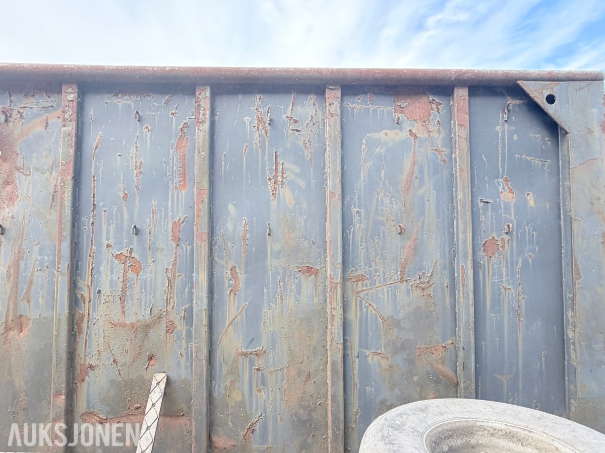 KROKKASSE / KROKCONTAINER - GMM ÅPEN STÅLCONTAINER - DØRER - STIGTRINN