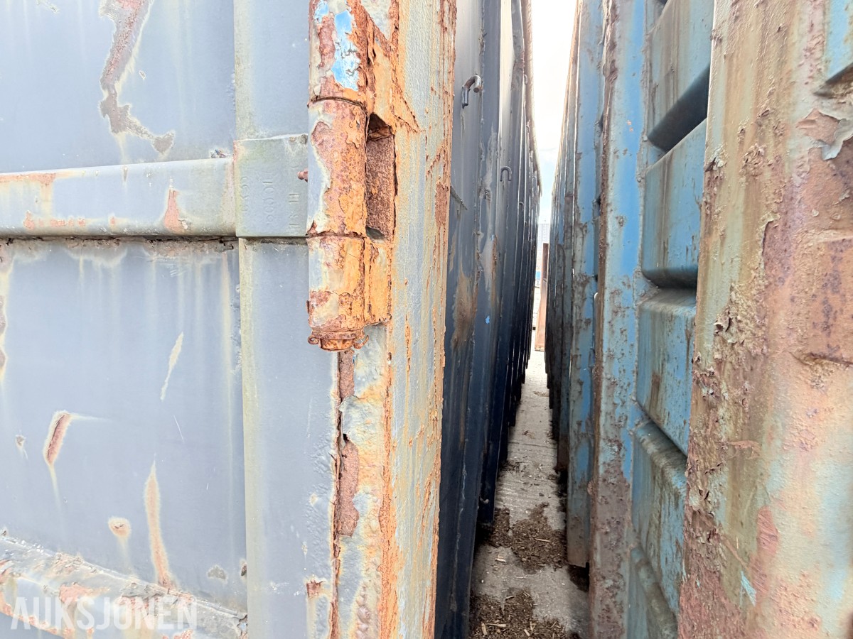 KROKKASSE / KROKCONTAINER - GMM ÅPEN STÅLCONTAINER - DØRER - STIGTRINN
