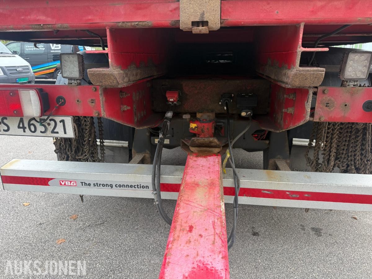 Scania R620 V8 kranbil med HIAB 195-5 kran og 3-akslet henger