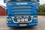Scania R620 V8 kranbil med HIAB 195-5 kran og 3-akslet henger