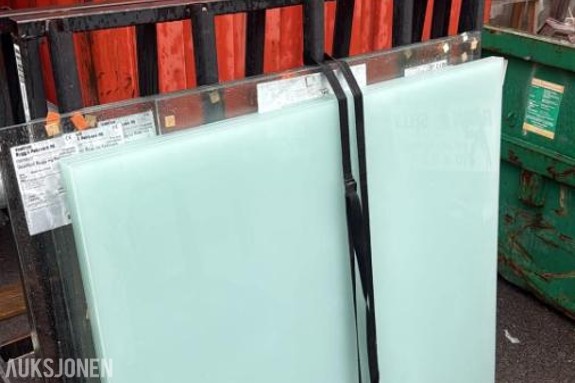 Frostet laminert glass 8,76 mm - 6 stk