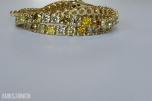 3.21CT DIAMANTARMBÅND I 14K GULL. NATURLIGE DIAMANTER! TAKSTBREV OG SERTIFIKAT!