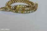 3.21CT DIAMANTARMBÅND I 14K GULL. NATURLIGE DIAMANTER! TAKSTBREV OG SERTIFIKAT!