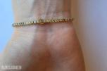 3.21CT DIAMANTARMBÅND I 14K GULL. NATURLIGE DIAMANTER! TAKSTBREV OG SERTIFIKAT!