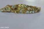 3.21CT DIAMANTARMBÅND I 14K GULL. NATURLIGE DIAMANTER! TAKSTBREV OG SERTIFIKAT!