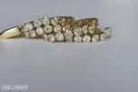 2.86CT DIAMANTARMBÅND I 14K GULL. NATURLIGE DIAMANTER! TAKSTBREV OG SERTIFIKAT!
