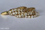 2.86CT DIAMANTARMBÅND I 14K GULL. NATURLIGE DIAMANTER! TAKSTBREV OG SERTIFIKAT!