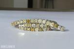 3.28CT DIAMANTARMBÅND I 14K GULL. NATURLIGE DIAMANTER! TAKSTBREV OG SERTIFIKAT!